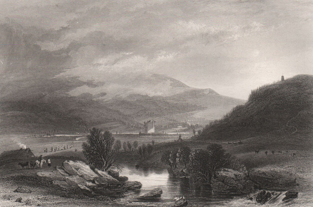 Braemar Castle. Aberdeenshire. Scotland. CAMPION c1840 old antique print
